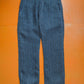 Comme Des Garçons Homme 2005 Linen Grey Blue Striped Jacquard Pants (30~32)