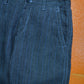 Comme Des Garçons Homme 2005 Linen Grey Blue Striped Jacquard Pants (30~32)