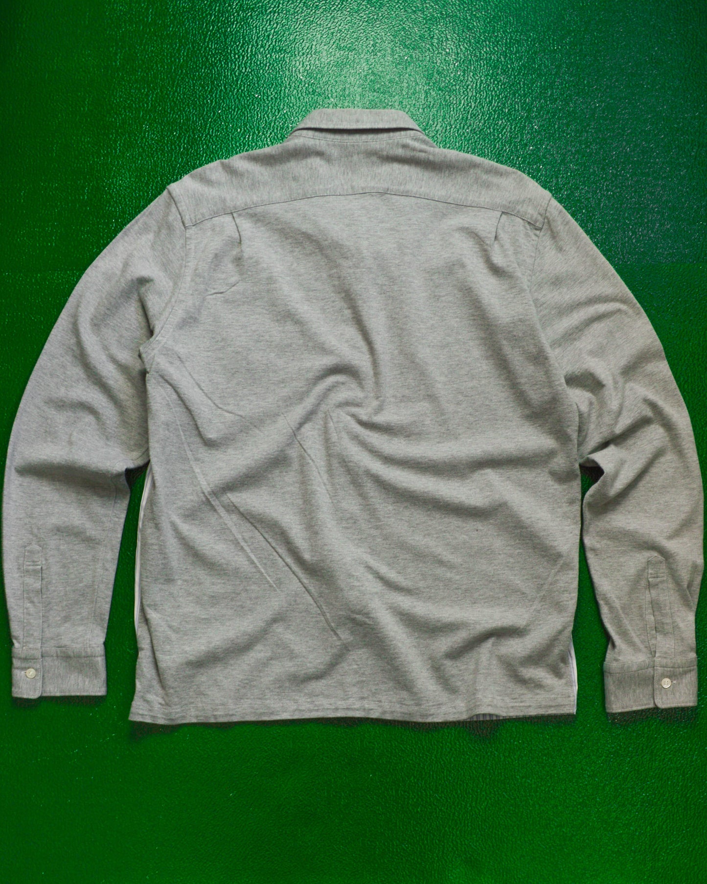 Comme Des Garçons Homme 2006 Hybrid Fabric Striped Front Shirt (M)