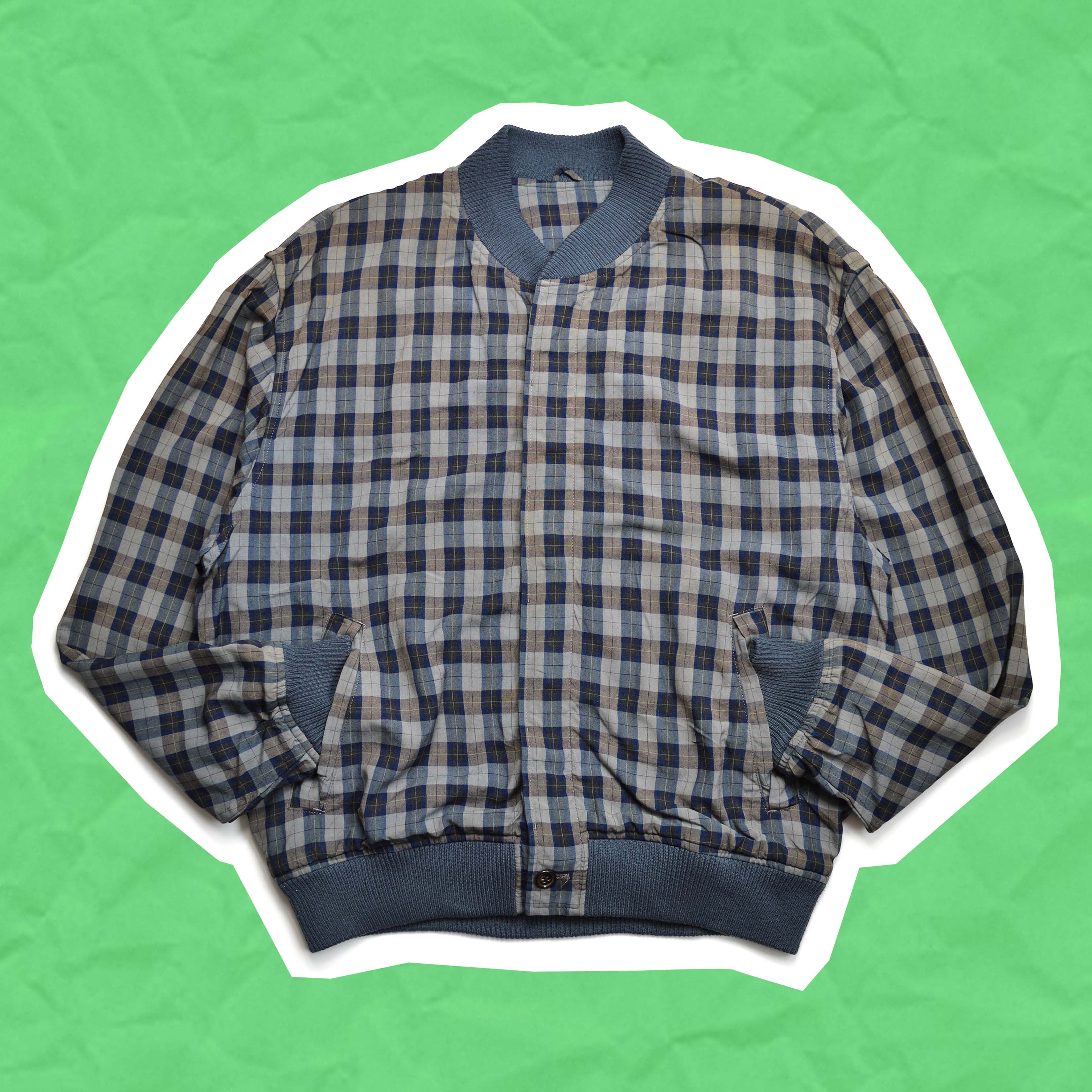 Comme des Garcons / CdG Homme 80s Plaid Light Bomber Jacket