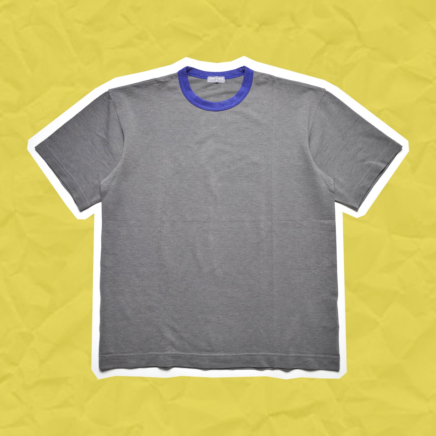 Comme Des Garçons Homme Contrast Collar Waffle T-shirt (~M~)