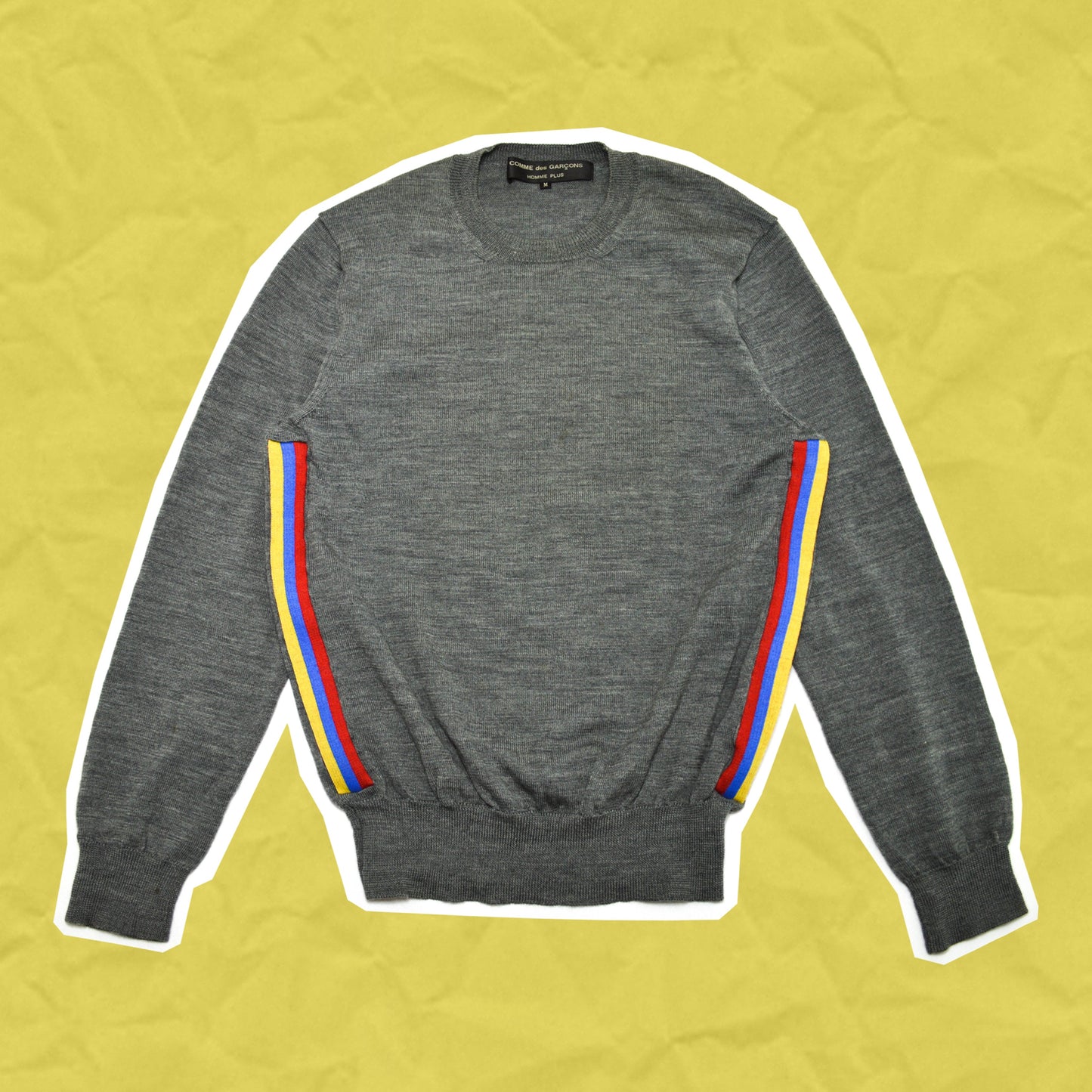 Comme Des Garçons Homme Plus AW/05 Side Stripe Ventilated Sweater (M)