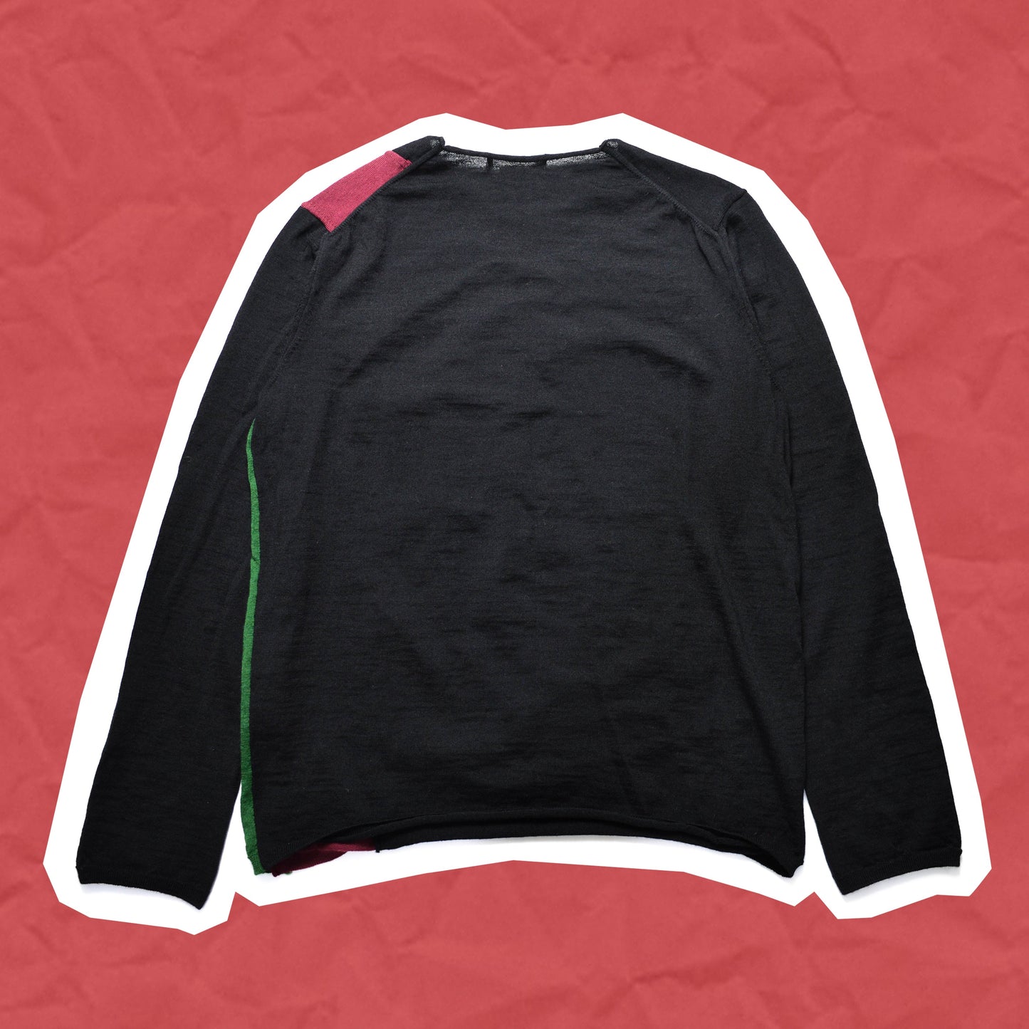 Comme Des Garçons Shirt Panelled Colour-blocked Knit Jumper (~L~)