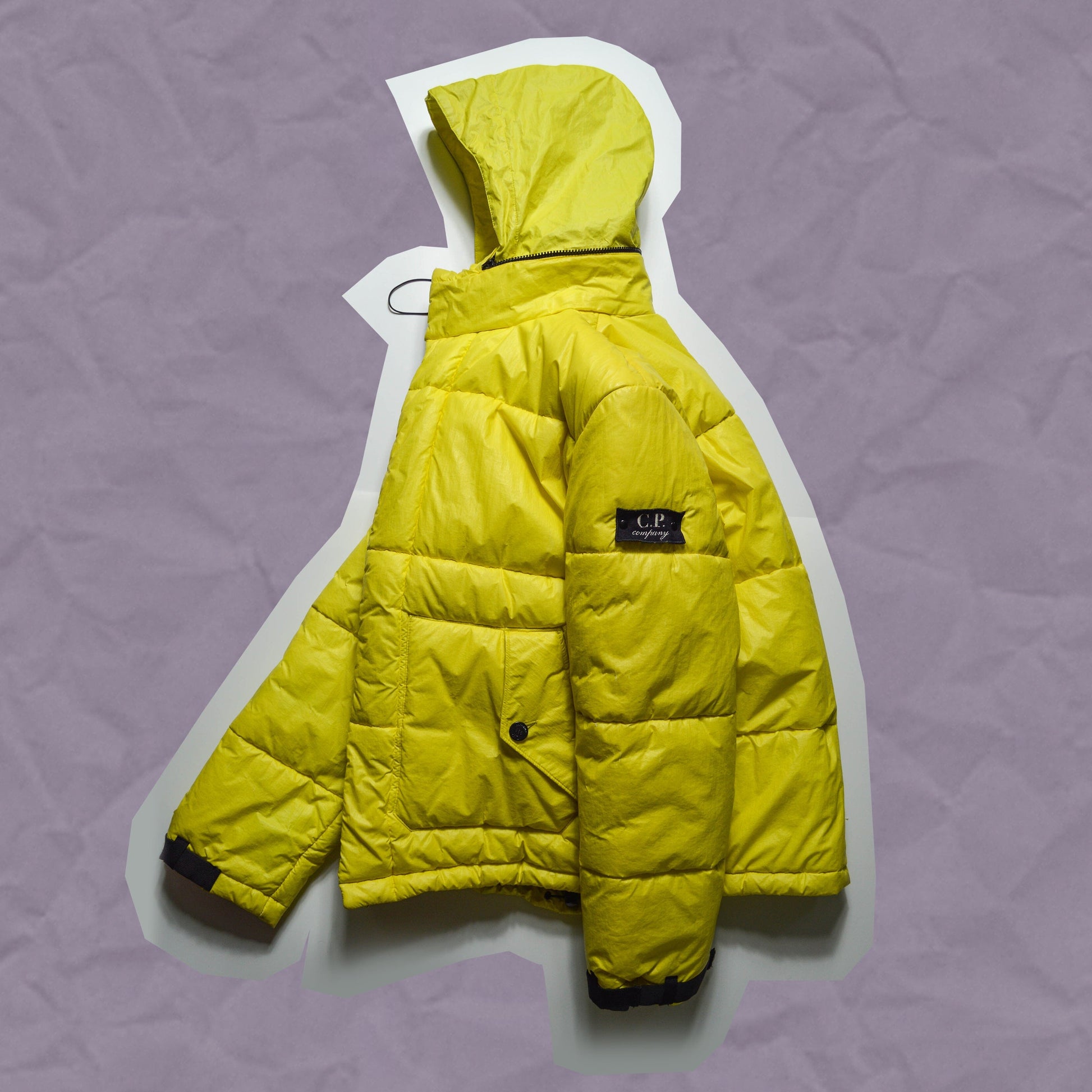 C.P. Company A/W 1998 Ice / Thermosensitive Yellow / Green Puffer Jacket (~M~)