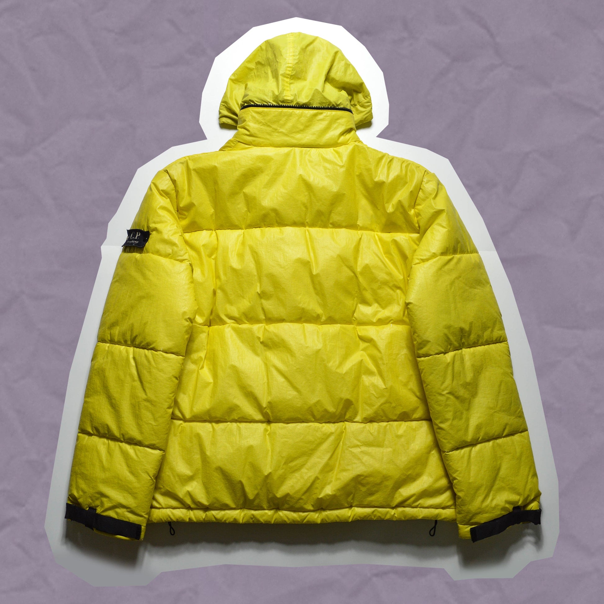 C.P. Company A/W 1998 Ice / Thermosensitive Yellow / Green Puffer Jacket (~M~)