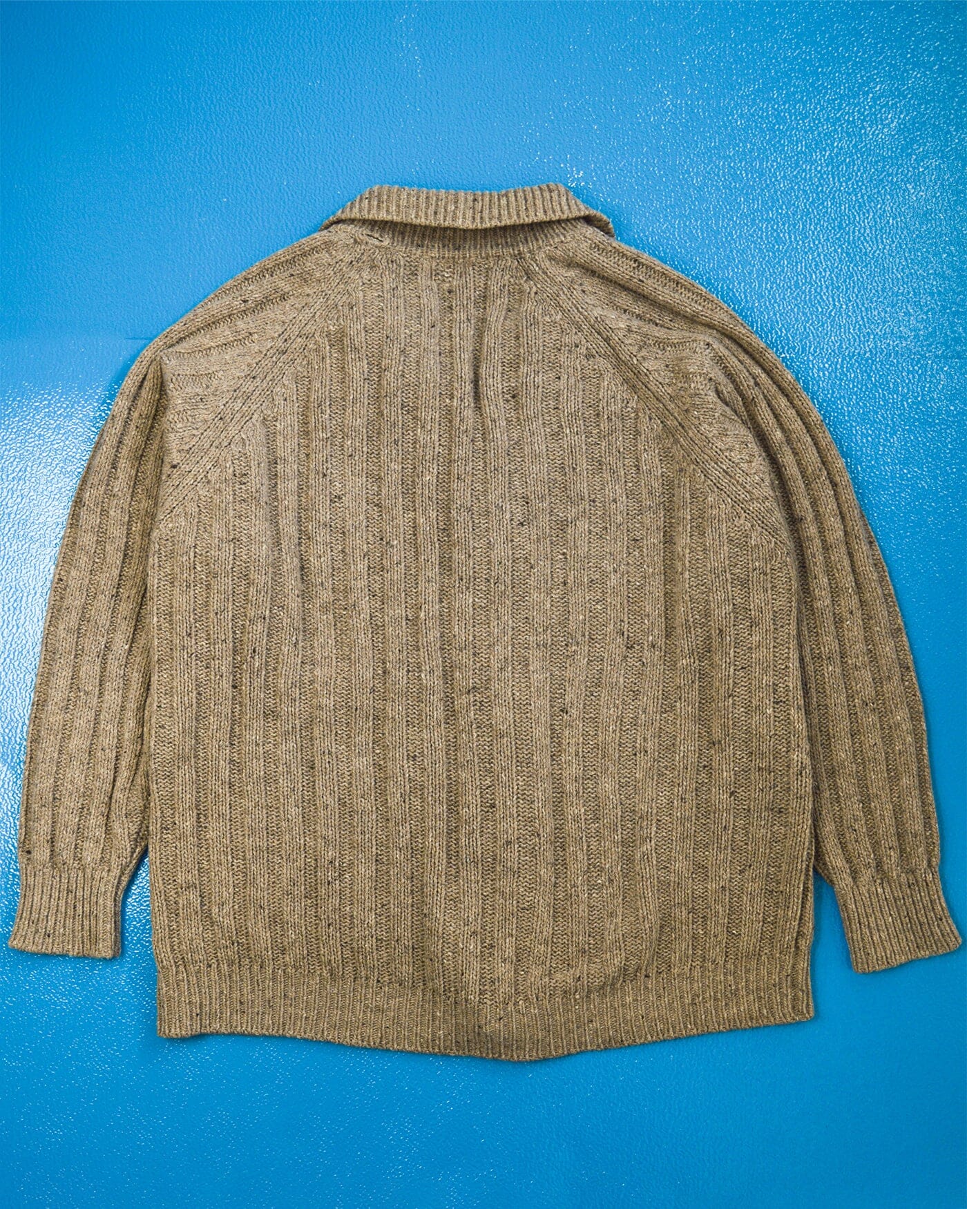 C.P. Company AW1994 Chunky Ribbed Knit Button Polo Sweater (M~L)
