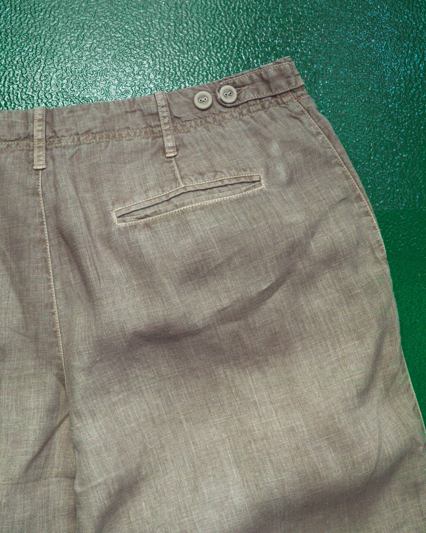 C.P. Company C.P Company SS07 Lino Flax Grey/Tan Shorts (30~32)