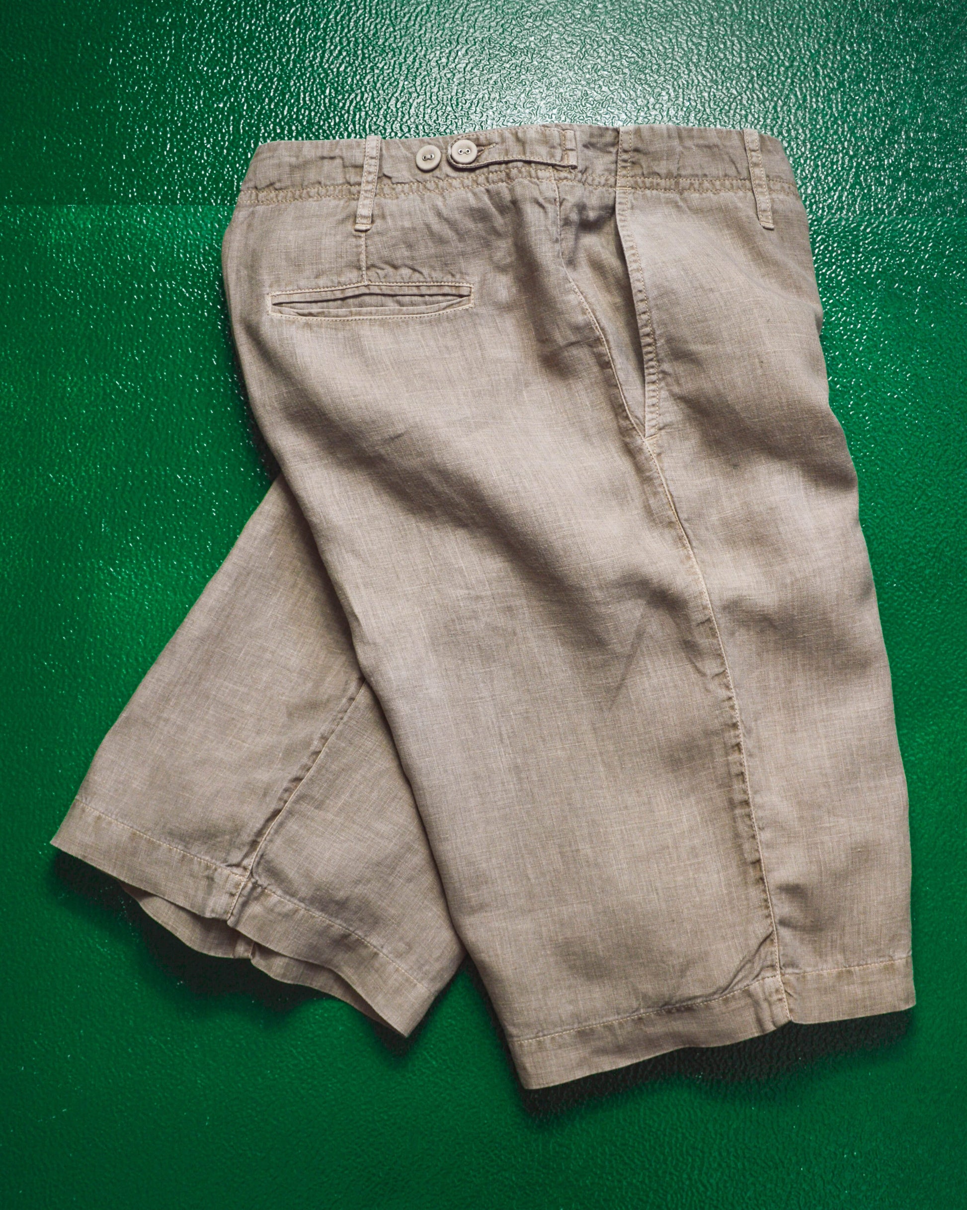 C.P. Company C.P Company SS07 Lino Flax Grey/Tan Shorts (30~32)