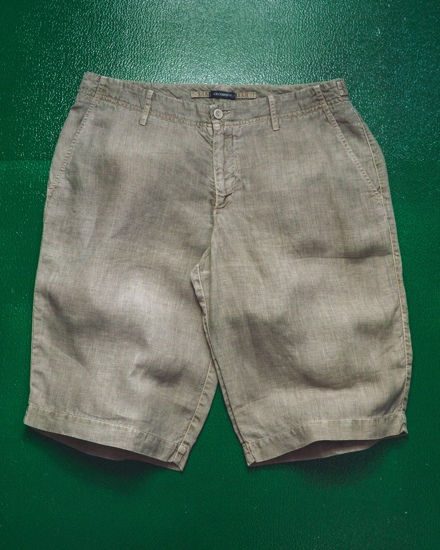 C.P. Company C.P Company SS07 Lino Flax Grey/Tan Shorts (30~32)