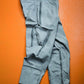 DKNY Multi-pocket Asymmetrical Grey Tactical Cargo Pants (34)