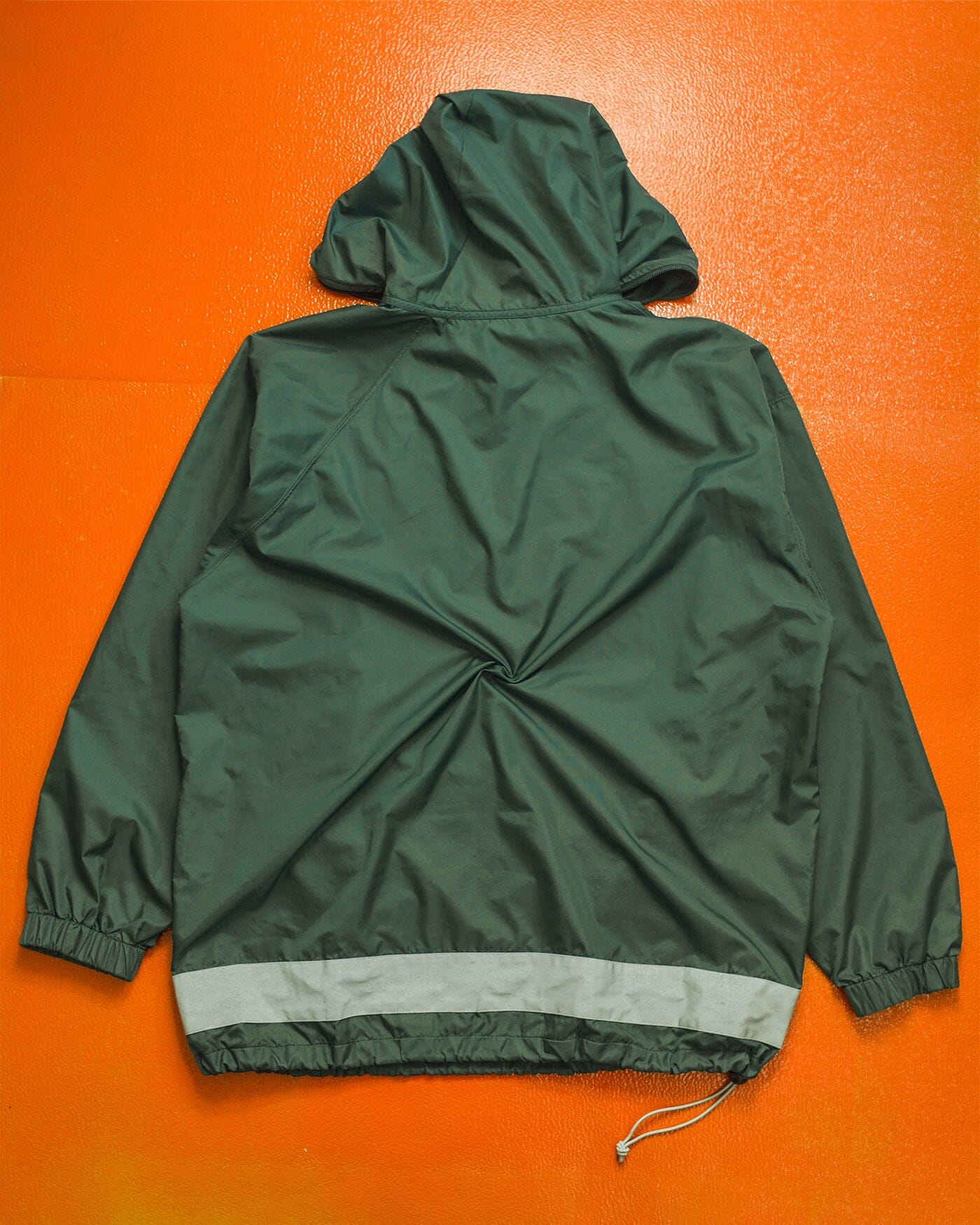 Final Home 1999 Packable Asymmetrical Full Face Zip Survival Emerald Green Anorak Jacket (~L~)