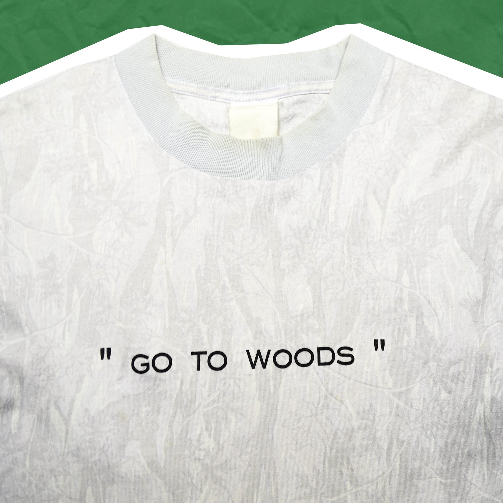 General Research "Go to woods" / "Give peace a chance" Arabic Subtle Tonal Camo T shirt (M)