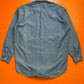 GOODENOUGH 90s Chambray Open Collar Minimal Shirt (L~XL)