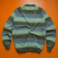 GOODENOUGH Pistachio / Grey / Brown Striped Lightweight Knit Jumper (~M~)