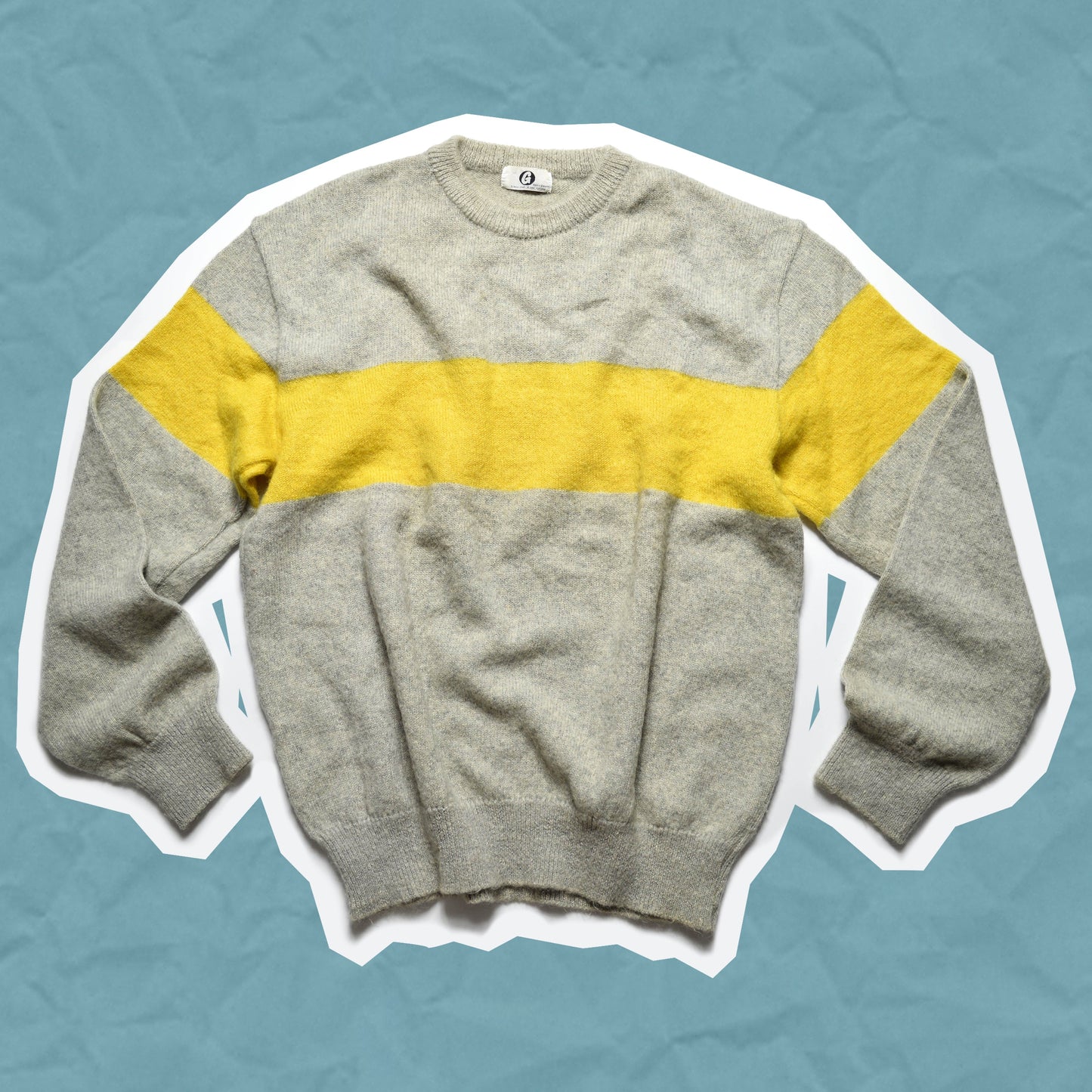 GOODENOUGH Yellow Stripe Knit Sweater (M~L)