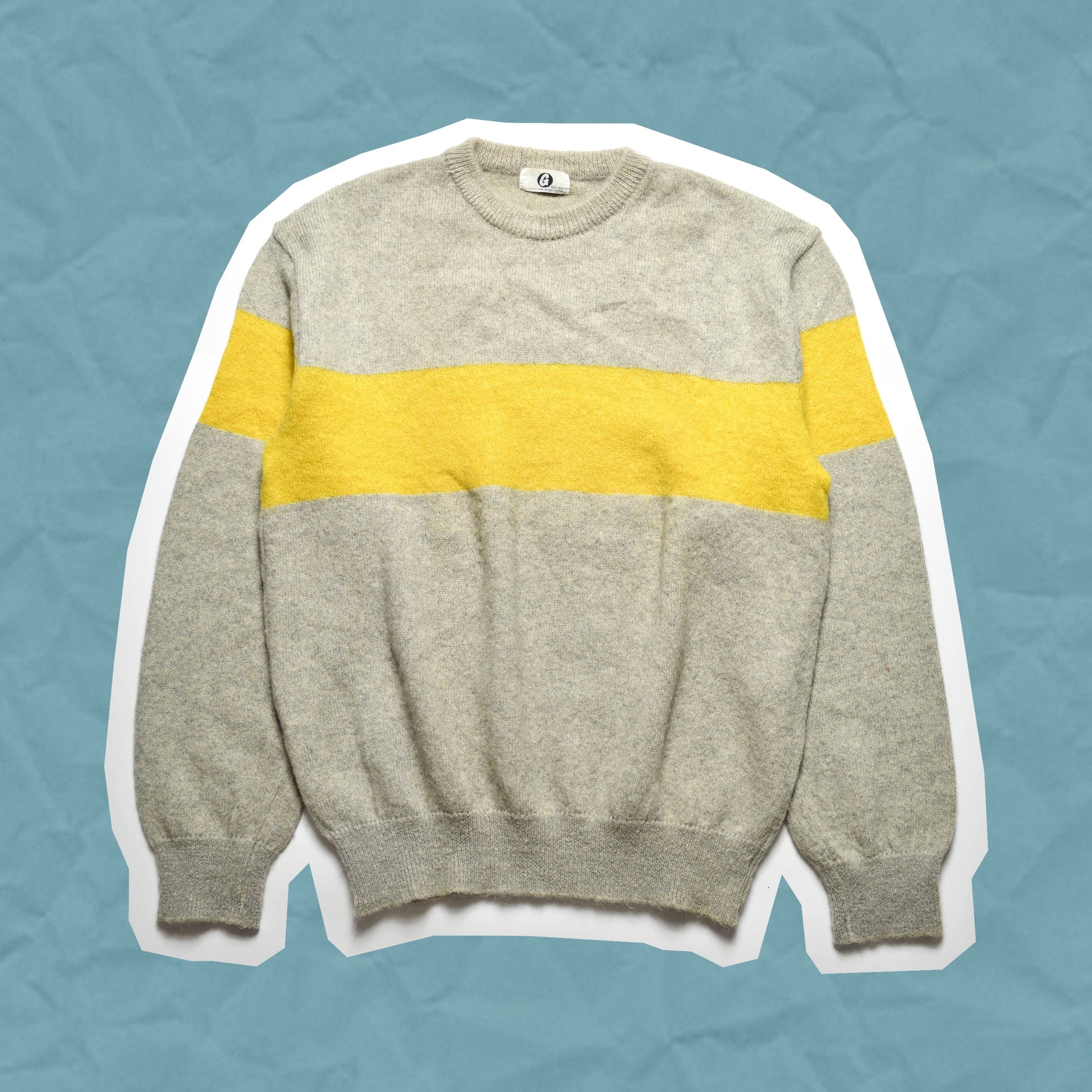 GOODENOUGH Yellow Stripe Knit Sweater (M~L)