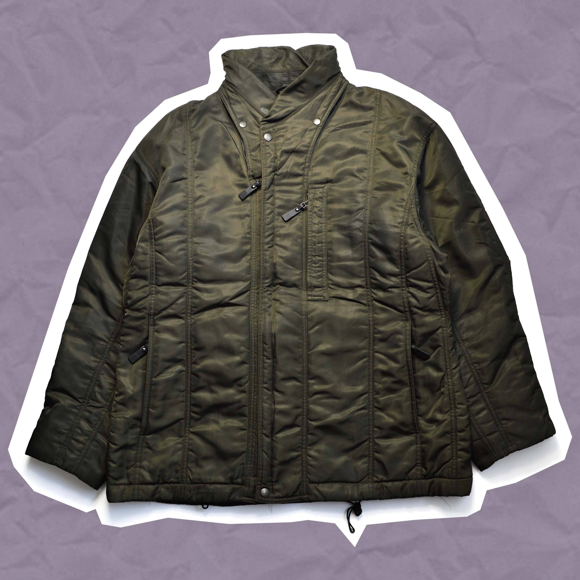 Issey Miyake A/W01 Technical Quilted Nylon Jacket (M~L)