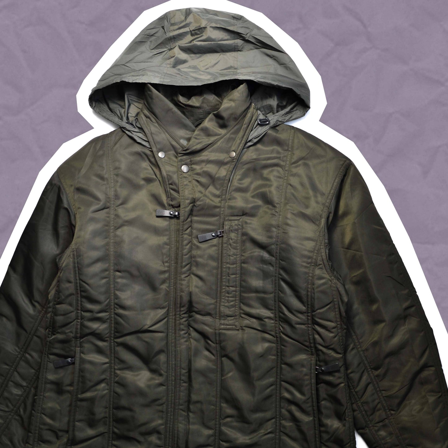 Issey Miyake A/W01 Technical Quilted Nylon Jacket (M~L)