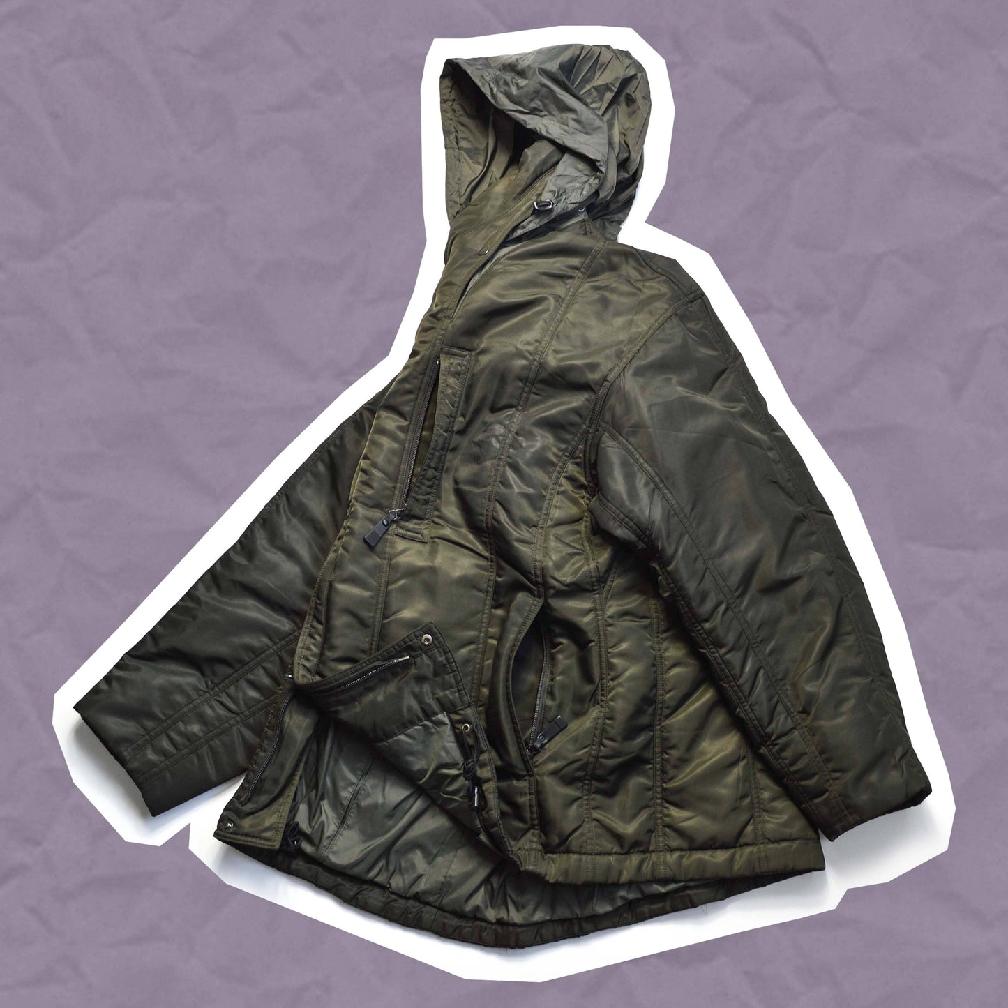 Issey Miyake A/W01 Technical Quilted Nylon Jacket (M~L)