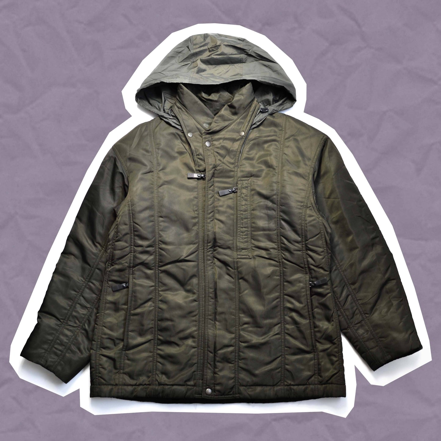 Issey Miyake A/W01 Technical Quilted Nylon Jacket (M~L)