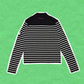 Jean Paul Gaultier Asymmetrical Block Patch Sleeve Logo Knit (~14~)
