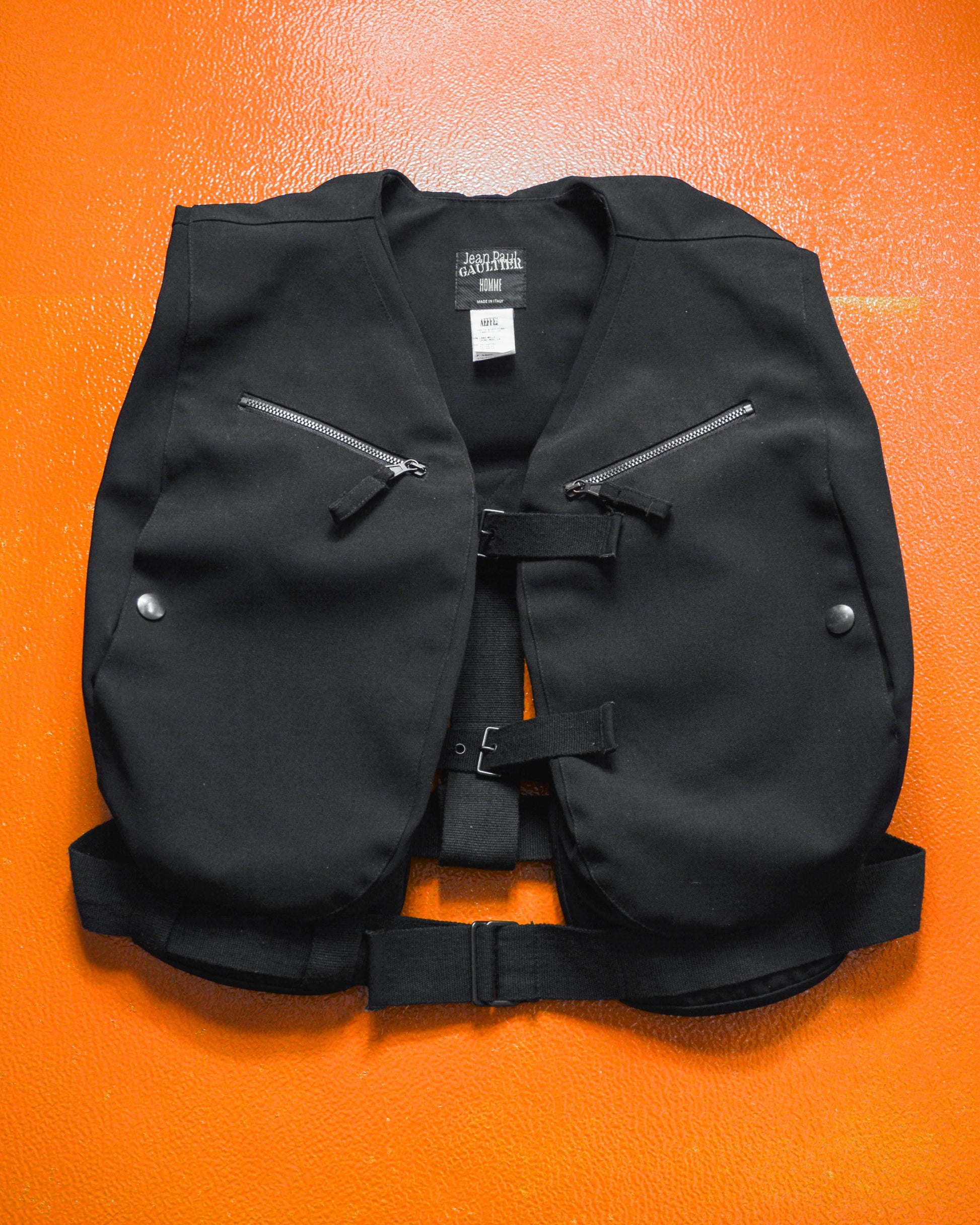 Jean Paul Gaultier Homme Life Saver / Scuba Style Cargo Holster Vest (M)