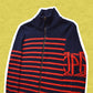 Jean Paul Gaultier Jeans Asymmetrical Striped Sleeve Logo Knit (10)
