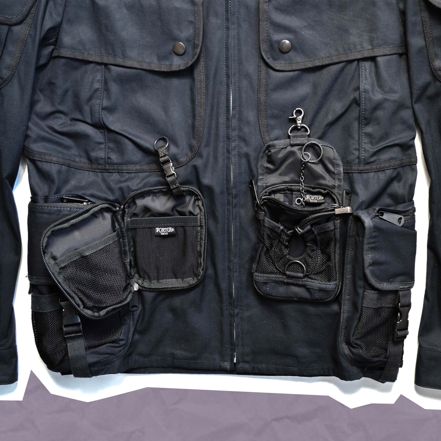 Junya Watanabe X Porter SS09 Deep Navy Utility Cargo Jacket (~S~)