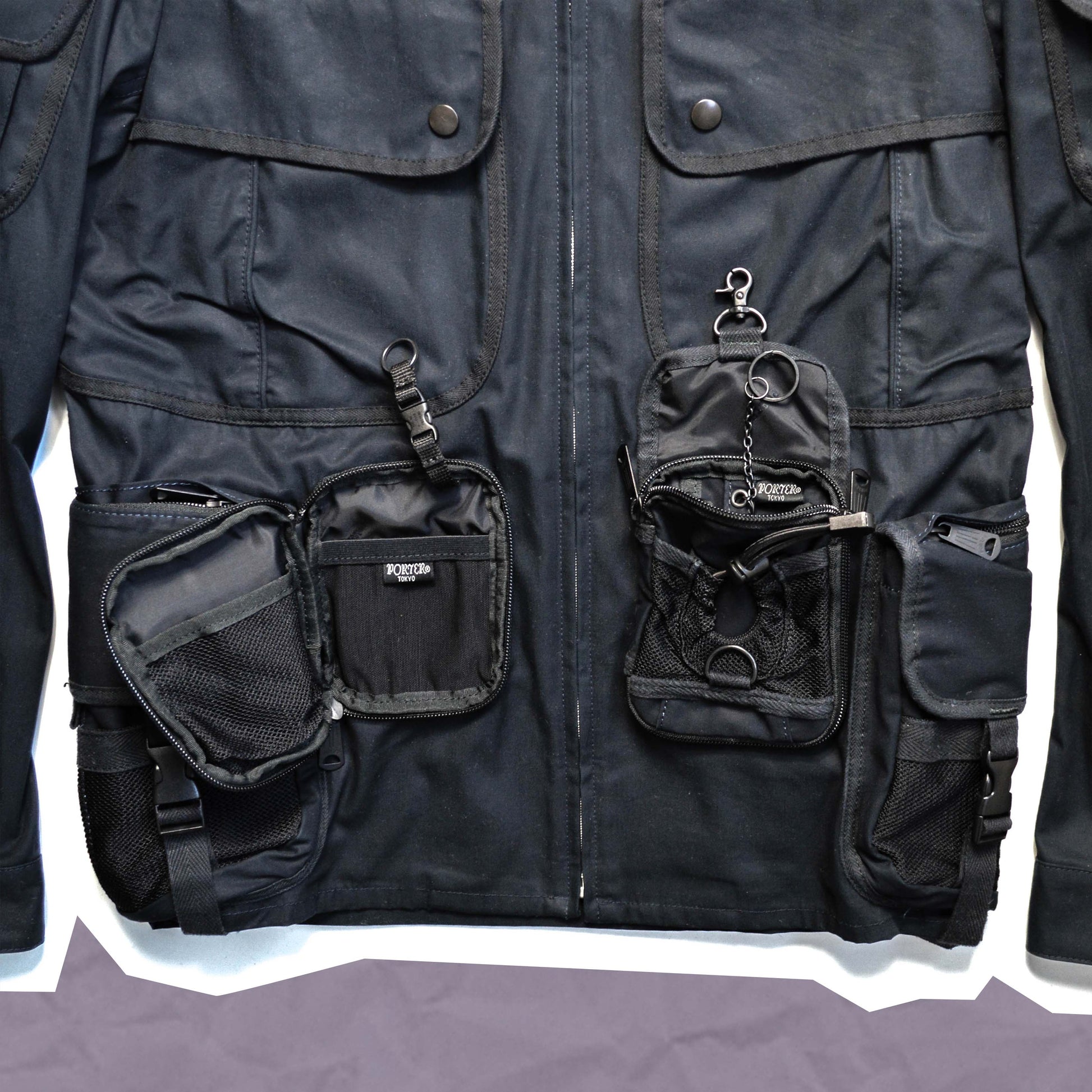 Junya Watanabe X Porter SS09 Deep Navy Utility Cargo Jacket (~S~)