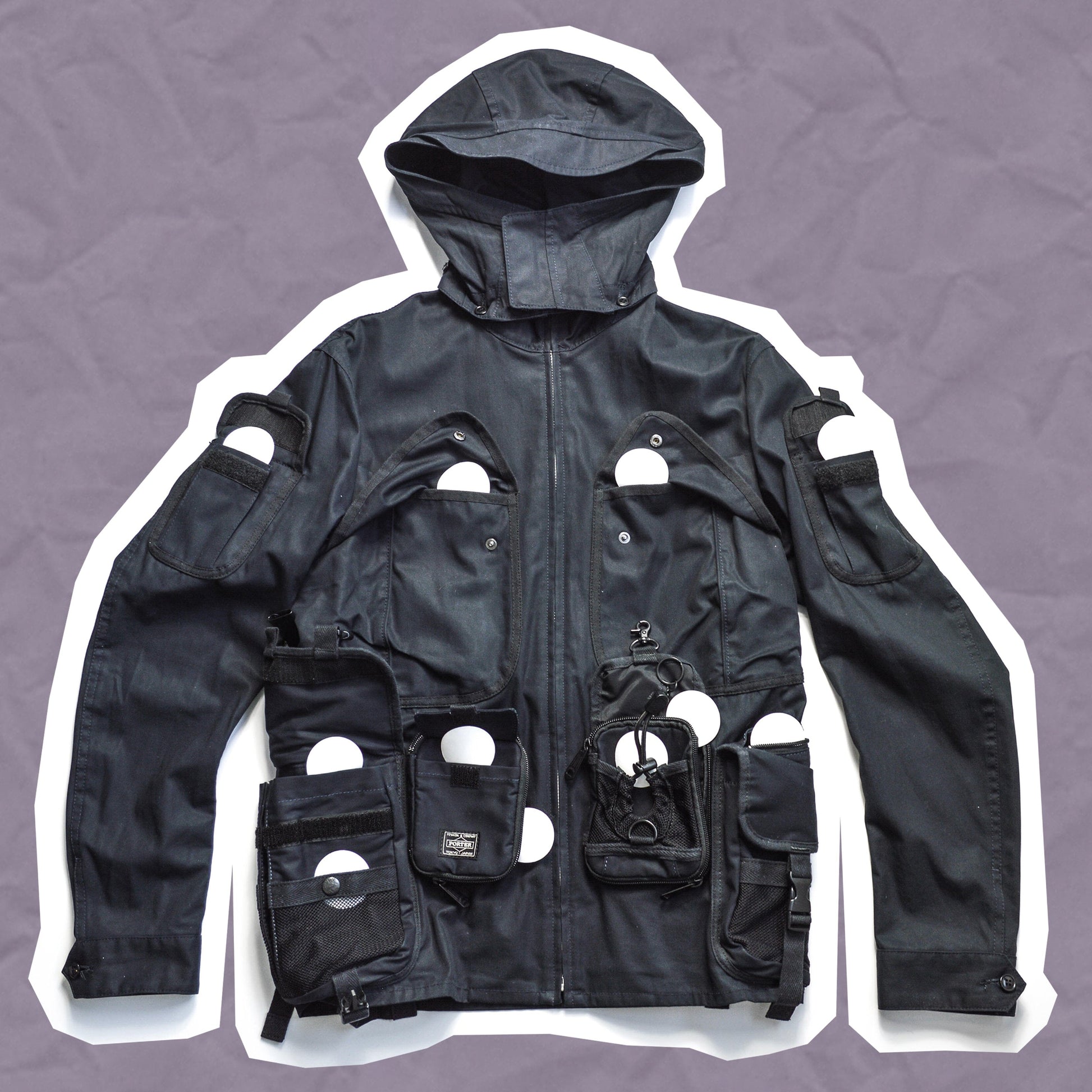 Junya Watanabe X Porter SS09 Deep Navy Utility Cargo Jacket (~S~)