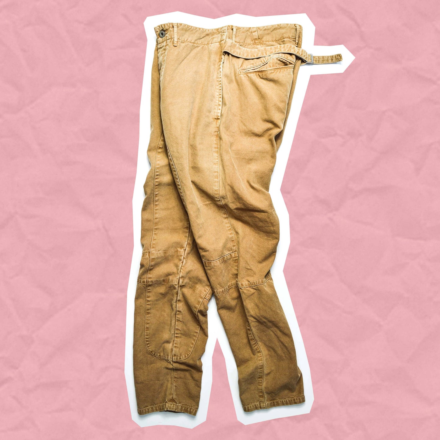 Kapital Brown Panelled Tapered Denim Pants (30~32)