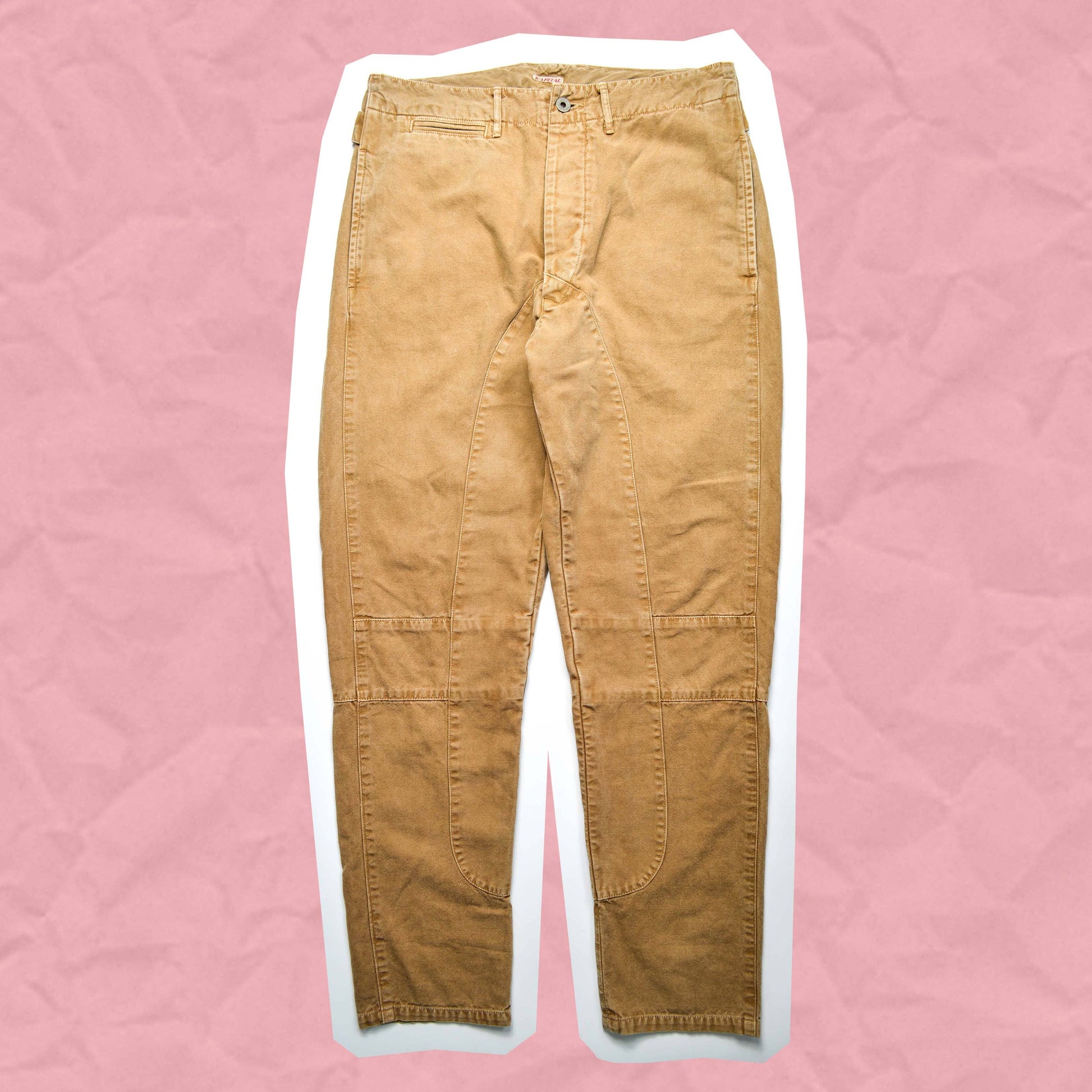 Kapital Brown Panelled Tapered Denim Pants (30~32)