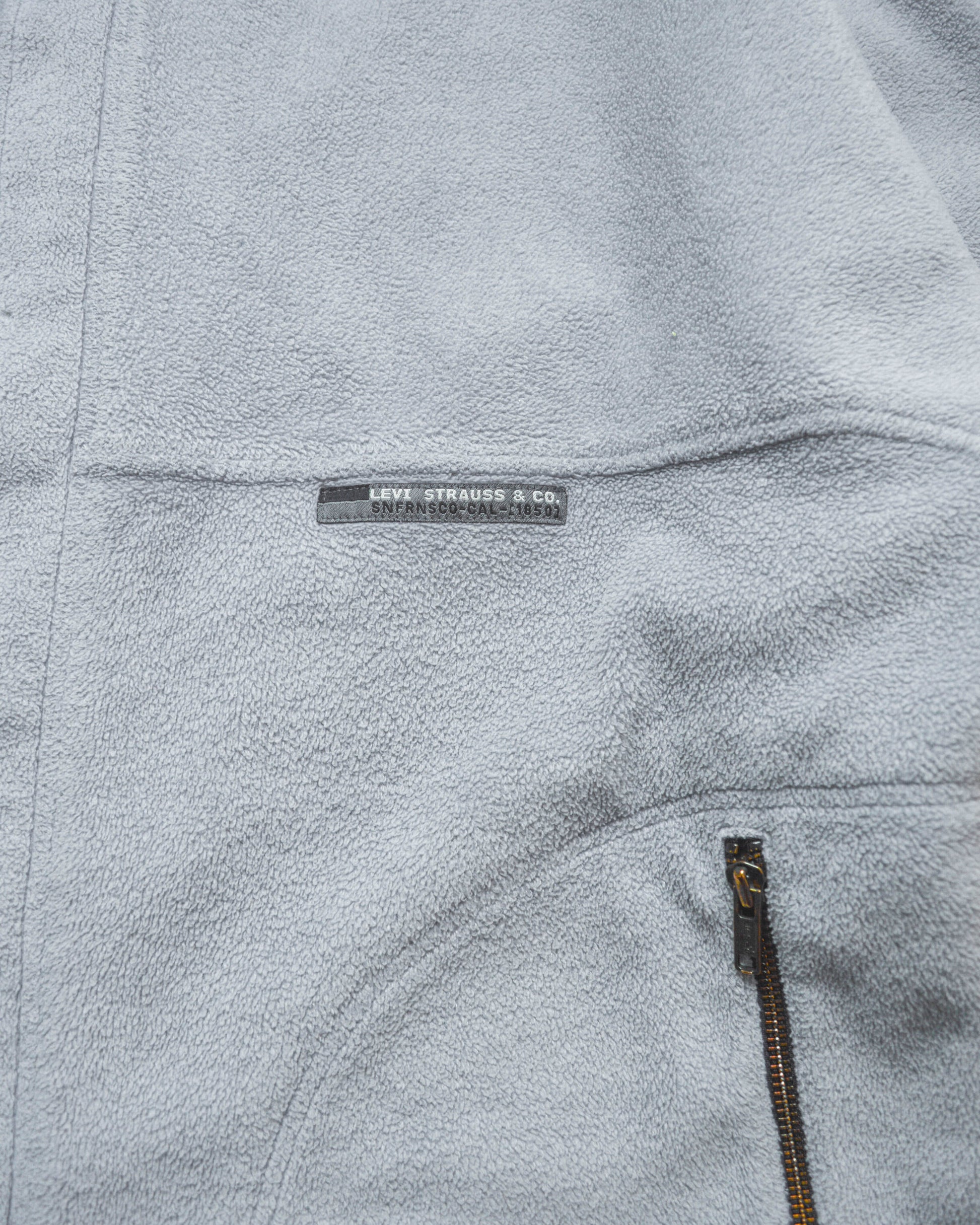 Levi's All-Duty Panelled Grey Blue Fleece Jacket (L~XL)