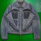 Marithe Francois Girbaud Butterfly Striped Denim Jacket (~M~)