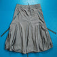Marithe Francois Girbaud Early 2000s Futuristic Style Metallic Balloon Style Strap Cargo Skirt (S)