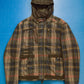 Marithe Francois Girbaud Muted Plaid Wool Multi-Pocket Jacket (~M~)