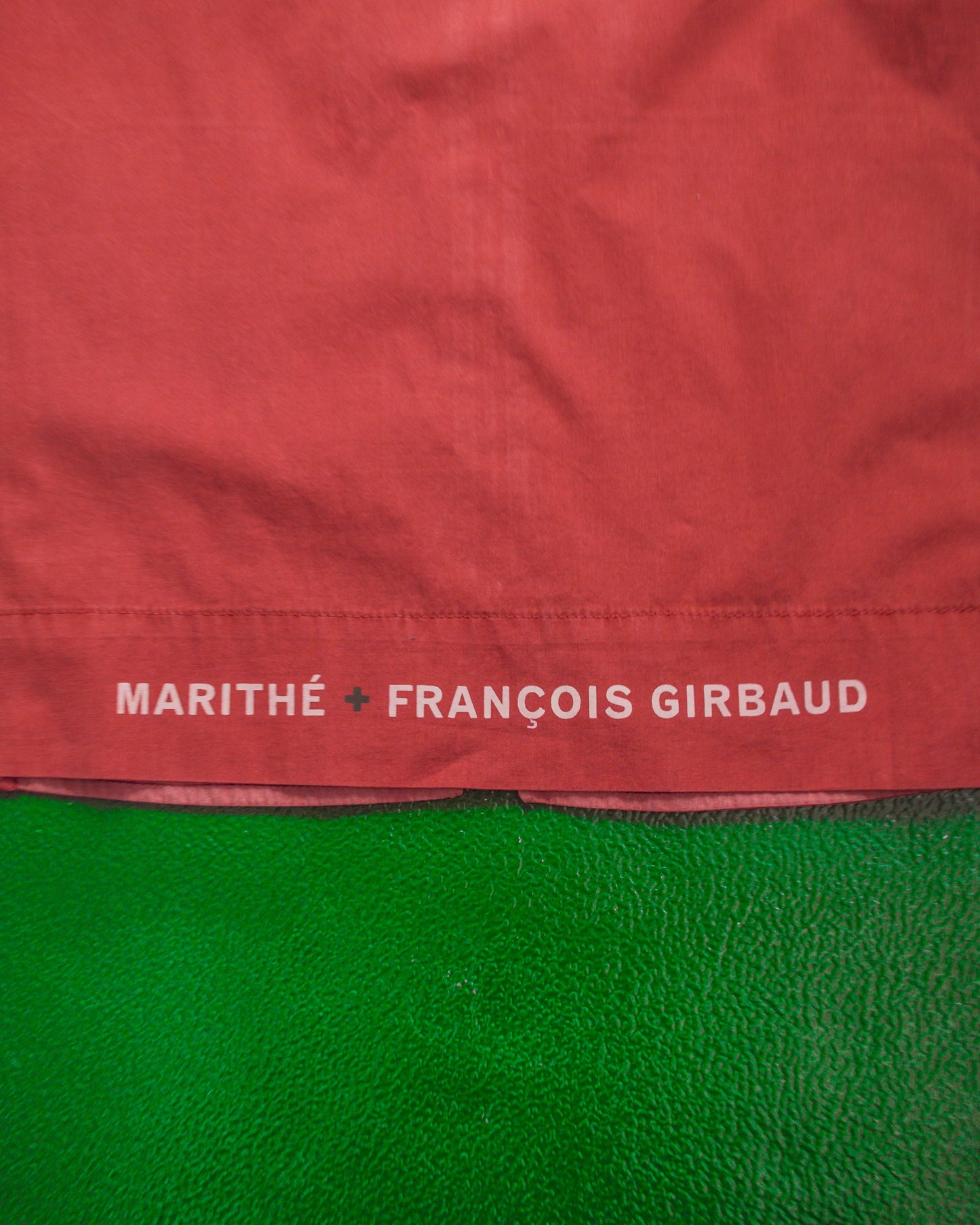 Marithe Francois Girbaud Muted Red Zip Up Over Shirt (~M~)