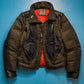 Marithe Francois Girbaud Tactical Concealed Compartment Leather Trim Biker Style Technical Convertible Down Jacket (S~M)