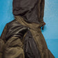 Marithe Francois Girbaud Tactical Concealed Compartment Leather Trim Biker Style Technical Convertible Down Jacket (S~M)