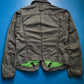 Marithe Francois Girbaud Washed Grey Butterfly Zip Up Jacket (~L~)