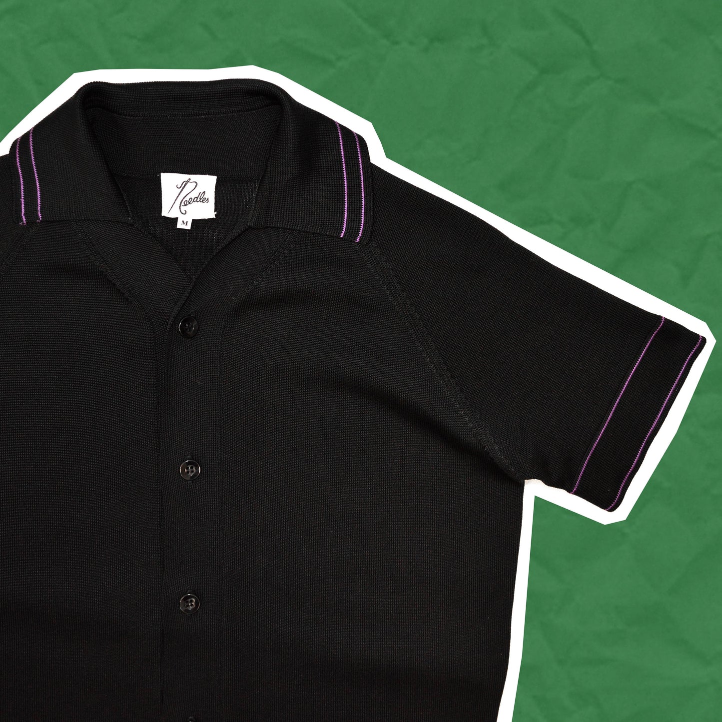 Needles Button Up Knit Polo (~M~)