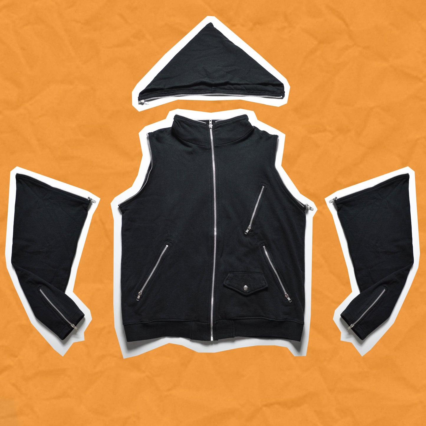 Nepenthes Modular All-over Zip Heavy Hoody (L)
