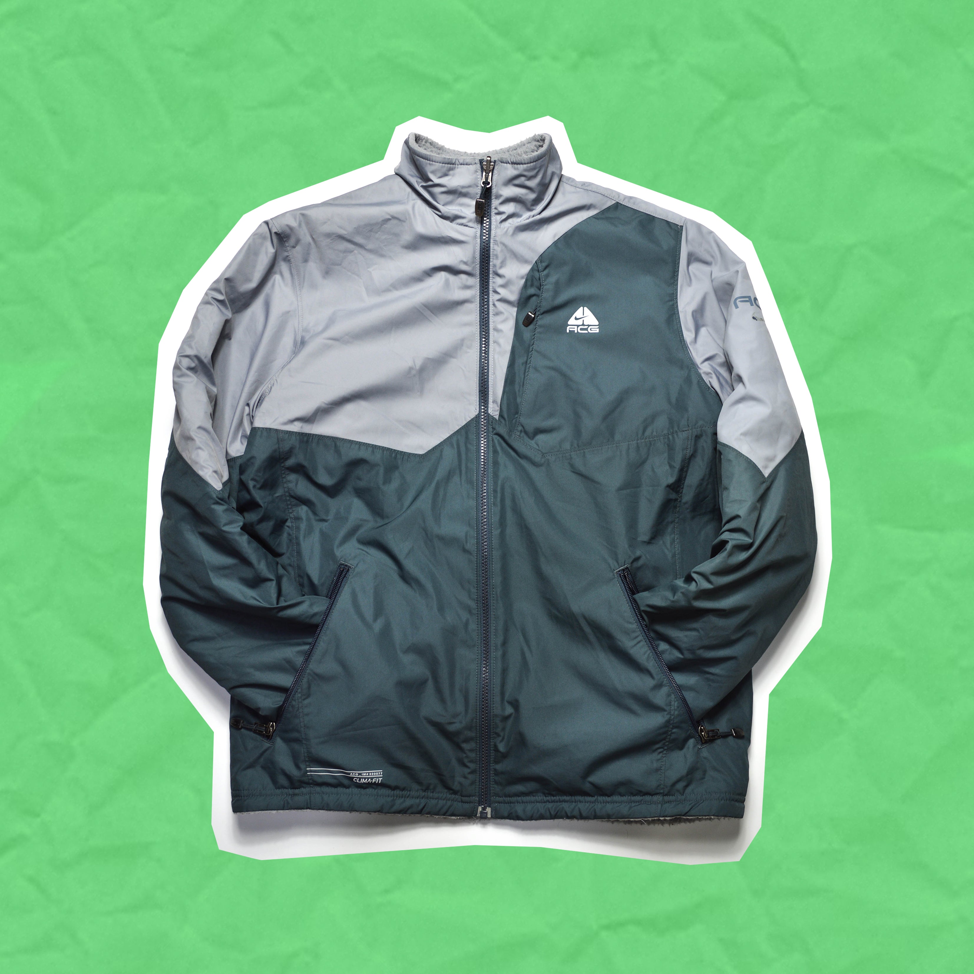 楽天市場】02年製 NIKE ACG Nylon × Fleece Reversible Jacket