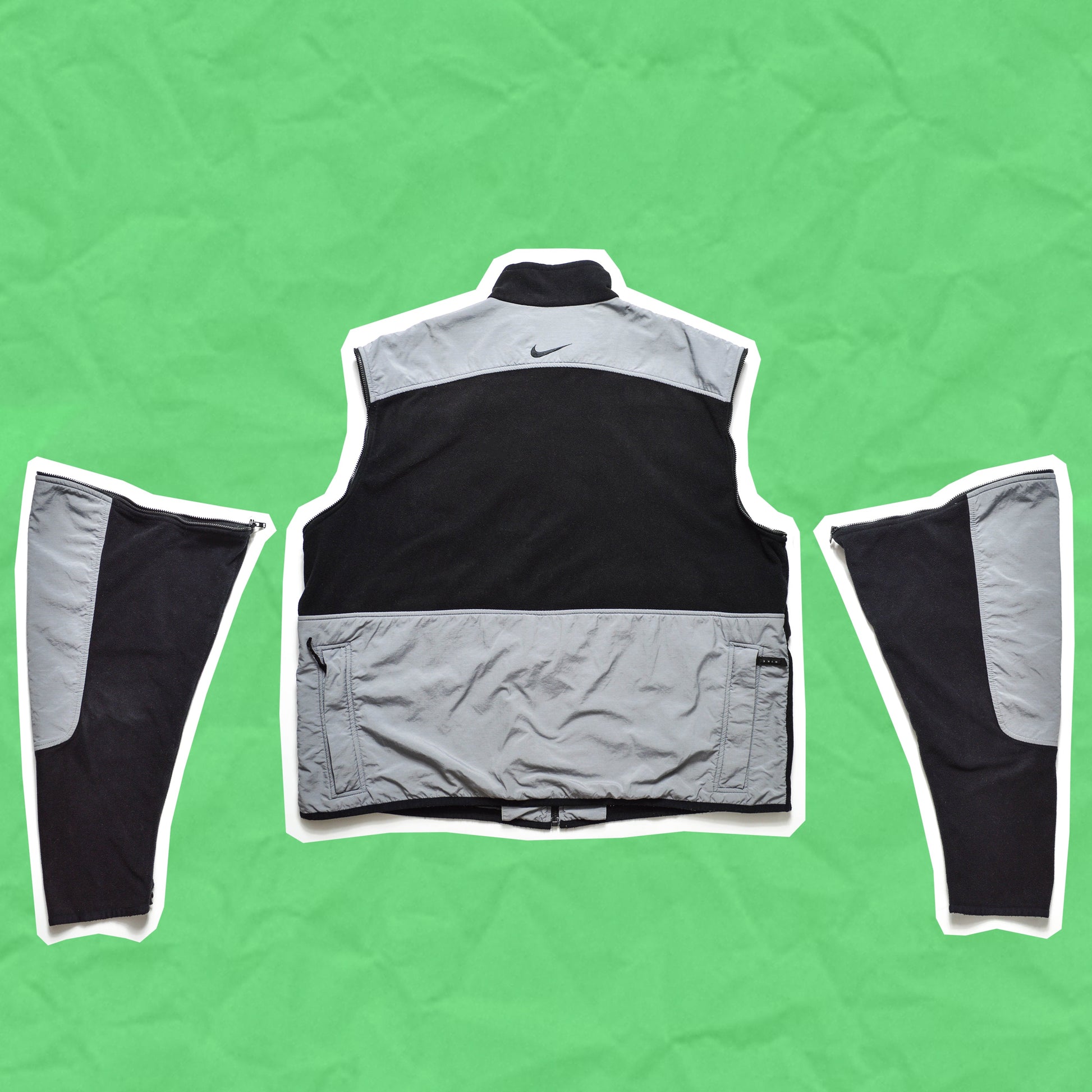 Nike ACG Holiday 1996 Panelled Fleece with Detachable Sleeves (XXL)