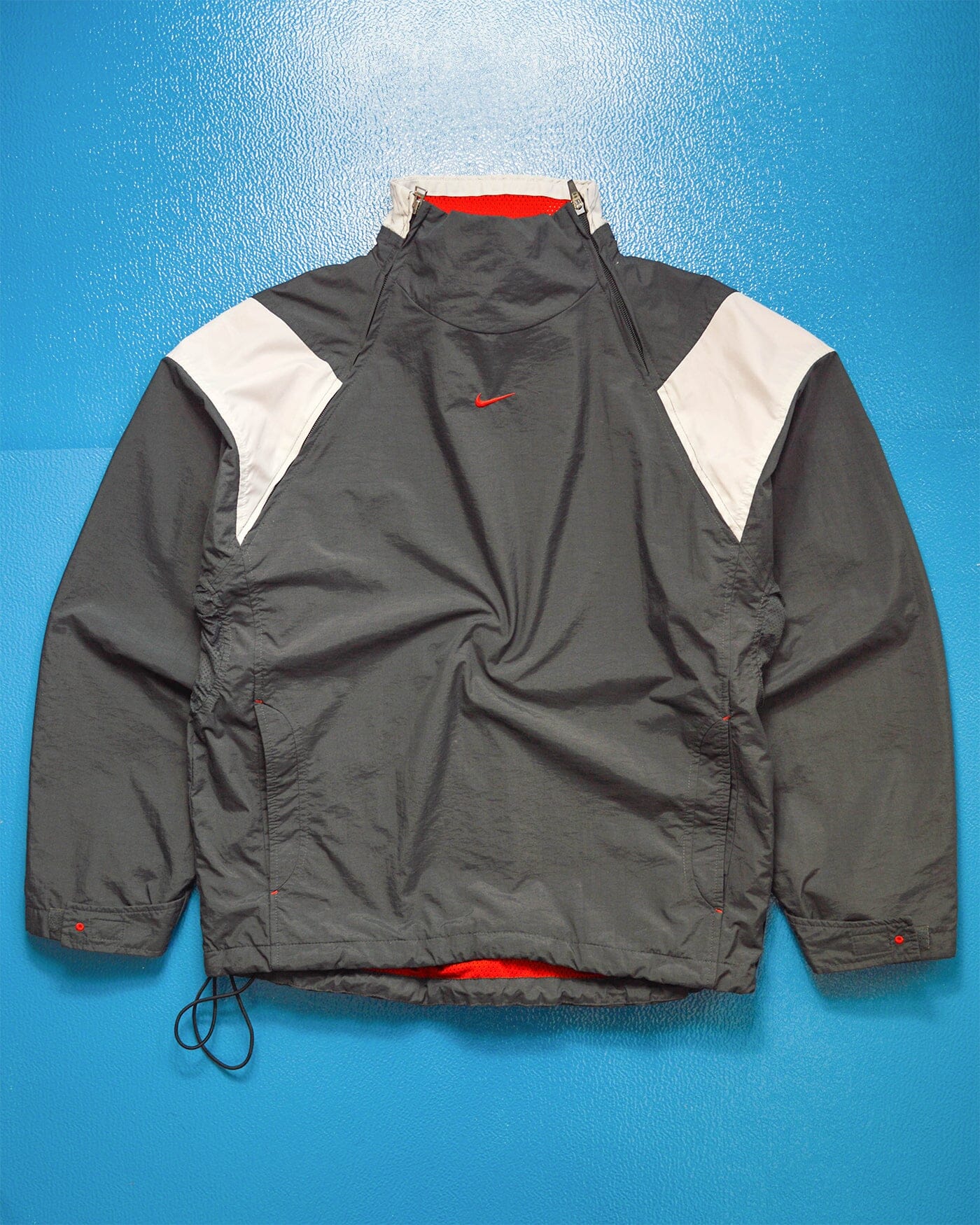 Nike Air Max Dual Zip Center Swoosh Panelled Pullover Track Jacket (~M~)