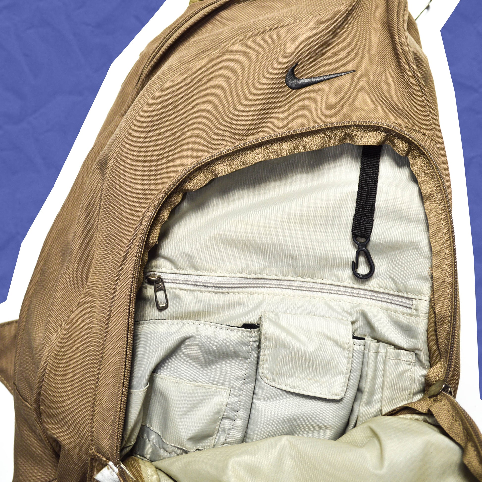 Nike Brown Multi-Pocket Sling Bag (OS)