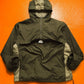 Nike Fall 2001 Olive Panelled Quarter Zip Pullover Jacket (~L~)