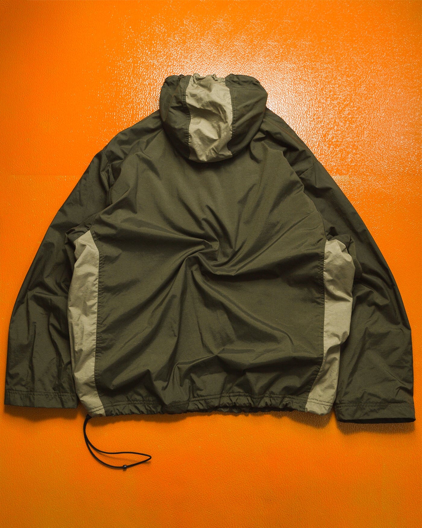 Nike Fall 2001 Olive Panelled Quarter Zip Pullover Jacket (~L~)