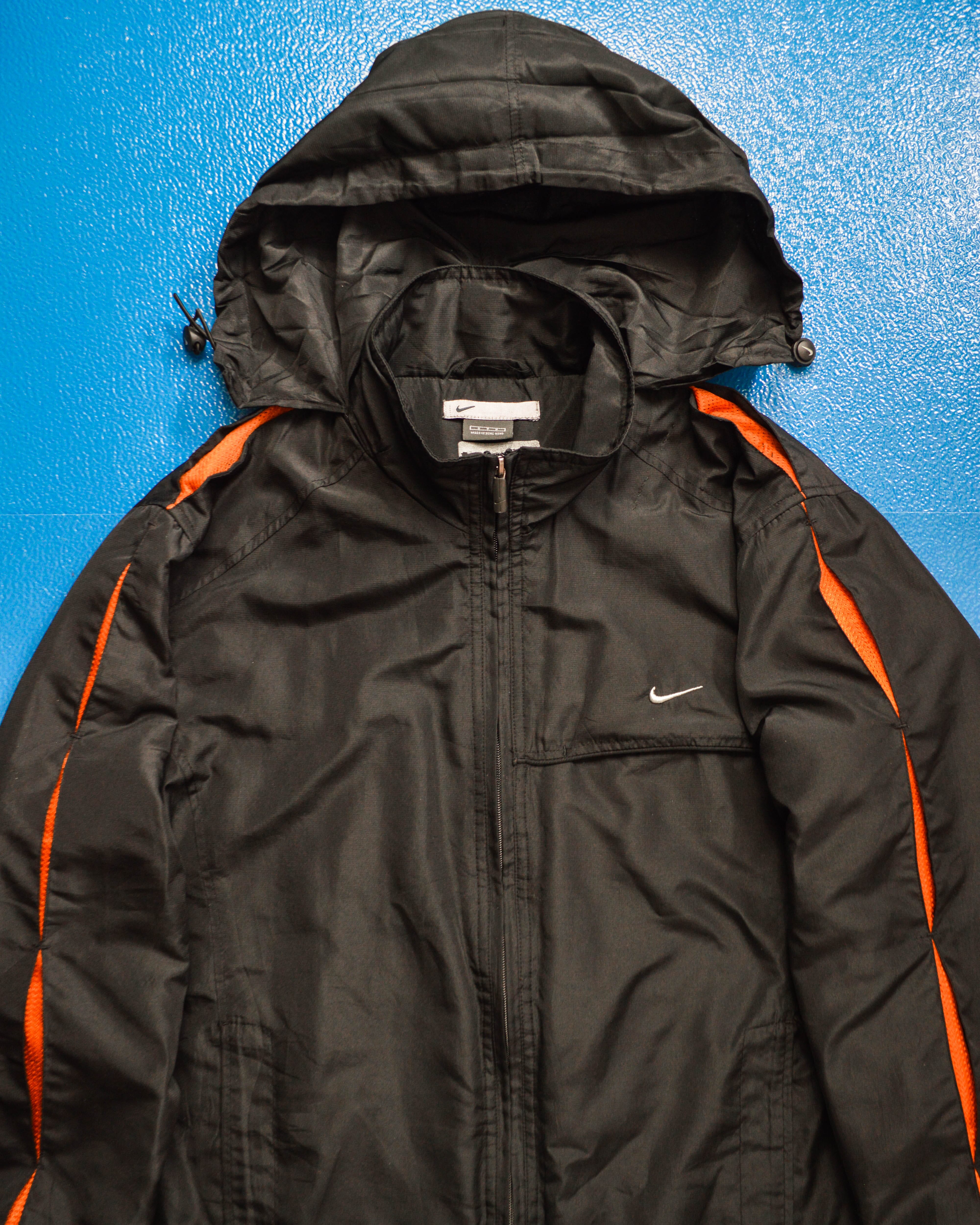 Orange and 2025 black nike windbreaker