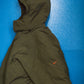 Nike Olive Military Style Minimal Down Split Hood Parka Jacket (XL)